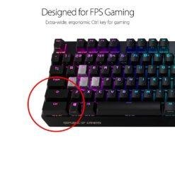 ASUS XA02 ROG Strix Scope RGB wired Mechanical Gaming Keyboard with Cherry MX Switches Red Additional Silver WASD for FPS Games 10 ASUS XA02 ROG Strix Scope RGB wired Mechanical Gaming Keyboard with Cherry MX Switches Red Additional Silver WASD for FPS Games - Image 4