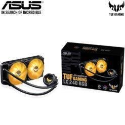 Alternative view of ASUS TUF Gaming LC 240 RGB All-in-One Liquid CPU Cooler with Aura Sync and Dual TUF 120mm RGB Radiator Fans