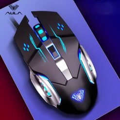 AULA S20 Wired Gaming Mouse Programmable 2400 DPI Backlight LED Ergonomic - Image 4