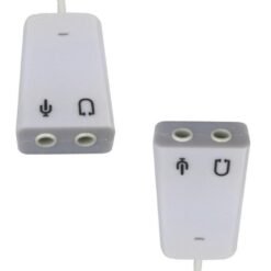 External USB Audio Sound Card Adapter 7.1 Virtual Channel - White 9 External USB Audio Sound Card Adapter 7.1 Virtual Channel - White - Image 5