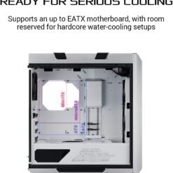 ASUS ROG Strix Helios White Edition RGB ATX/EATX Mid-Tower Gaming Case with Tempered Glass GPU Braces, 420mm Radiator Support - Image 4