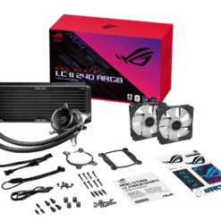 Alternative view of ASUS ROG Strix LC II 240 ARGB All-in-One Liquid CPU Cooler with Aura Sync, Intel® LGA 1150/1151/1155/1156/1200/2066 and AMD AM4/TR4 support