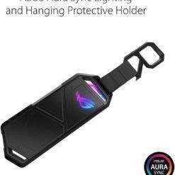 Alternative view of ASUS ROG STRIX ARION RGB M.2 NVMe SSD Enclosure USB3.2 GEN2 Type-C (10 Gbps) Fits PCIe 2280/2260/2242/2230 M key/B+M Key