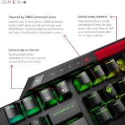 Omen by HP Sequencer RGB Mechanical Optical Gaming Keyboard 10X Faster Blue Switch Volume Roller Bar Anti Ghosting 14 Omen by HP Sequencer RGB Mechanical Optical Gaming Keyboard 10X Faster Blue Switch Volume Roller Bar Anti Ghosting - Image 7