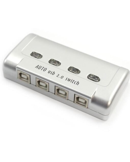 USB Printer Auto Sharing Switch 4 Port - Silver