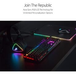 ASUS XA02 ROG Strix Scope RGB wired Mechanical Gaming Keyboard with Cherry MX Switches Red Additional Silver WASD for FPS Games 11 ASUS XA02 ROG Strix Scope RGB wired Mechanical Gaming Keyboard with Cherry MX Switches Red Additional Silver WASD for FPS Games - Image 5