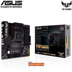 ASUS TUF GAMING B450M-PRO II AMD B450 (AM4) micro ATX gaming motherboard with dual M.2, PCIe 3.0, AI Noise-Canceling Microphone