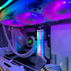 ASUS ROG Strix LC 240 RGB All-in-One Liquid CPU Cooler White Edition with Aura Sync, and Dual ROG 120mm Addressable RGB Radiator Fans 10 ASUS ROG Strix LC 240 RGB All-in-One Liquid CPU Cooler White Edition with Aura Sync, and Dual ROG 120mm Addressable RGB Radiator Fans - Image 5
