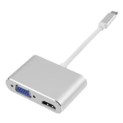 USB Type C to HDMI & VGA Adapter USB-C Support 4K*2K 1080P