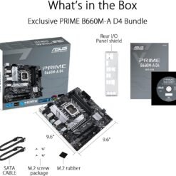 ASUS Prime B660M-A D4 LGA 1700(Intel 12th Gen) mATX Motherboard (PCIe 4.0, DDR4,2xM.2 Slots, 1Gb LAN - Image 6