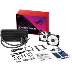 ASUS ROG Strix LC II 280 ARGB All-in-One Liquid CPU Cooler with Aura Sync and Dual ROG 140 mm Addressable RGB Radiator Fans 10 ASUS ROG Strix LC II 280 ARGB All-in-One Liquid CPU Cooler with Aura Sync and Dual ROG 140 mm Addressable RGB Radiator Fans - Image 5