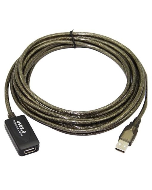 USB 2.0 Extension Male to Female - 5m with IC - Black