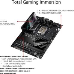 ASUS ROGMAXIMUS Z690 HERO Intel® Z690 ATX Motherboard with 20+1 power stages, DDR5, Five M.2, USB 3.2 Gen 2x2 front-panel connector, Dual Thunderbolt™ 4 - Image 4