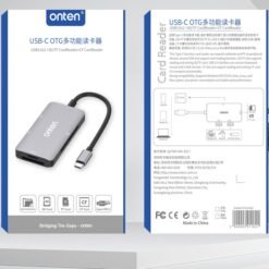 Onten 91182 USB-C To CF/SD/TF Card Reader With 2 X USB3.0 Port Hub 7 Onten 91182 USB-C To CF/SD/TF Card Reader With 2 X USB3.0 Port Hub - Image 4