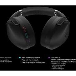 ASUS ROG Strix Go BT Bluetooth® Wireless Gaming Headset with Qualcomm® aptX™ Adaptive Active Noise cancelation (ANC) technology for PCs, Nintendo Switch™, smart devices and PS5™ - Image 4