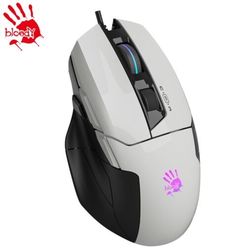 a4tech Bloody W70 Max RGB Gaming Mouse BC3332-A 10K Sensor Panda White