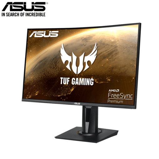 ASUS TUF Gaming VG27VQ 27 inch 165Hz Curved Gaming Monitor Full HD (1920x1080) Extreme Low Motion Blur™, Adaptive-sync, Freesync™ Premium,1ms (MPRT)