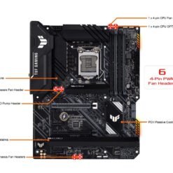 ASUS TUF GAMING H570-PRO WIFI Intel® H570 (LGA 1200) ATX Gaming Motherboard with PCIe 4.0, three M.2 slots, 8+1 DrMOS power stages, Intel® WiFi 6 10 ASUS TUF GAMING H570-PRO WIFI Intel® H570 (LGA 1200) ATX Gaming Motherboard with PCIe 4.0, three M.2 slots, 8+1 DrMOS power stages, Intel® WiFi 6 - Image 5