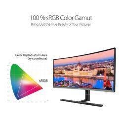ASUS ProArt Display PA34VC 34.1inch 100Hz Curved Professional Monitor UWQHD, 1900R Curvature, HDR-10 ÎE < 2, Hardware Calibration, Thunderboltâ¢ 3, Adaptive-Syn - Image 7