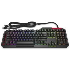 Alternative view of Omen by HP Sequencer RGB Mechanical Optical Gaming Keyboard 10X Faster Blue Switch Volume Roller Bar Anti Ghosting