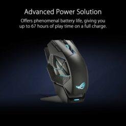 ASUS P707 ROG Spatha X Wireless RGB Gaming Mouse with Dual-Mode Connectivity (wired / 2.4 GHz) with Magnetic Charging Stand, ROG 19,000 Dpi Sensor 8 ASUS P707 ROG Spatha X Wireless RGB Gaming Mouse with Dual-Mode Connectivity (wired / 2.4 GHz) with Magnetic Charging Stand, ROG 19,000 Dpi Sensor - Image 3