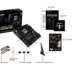 ASUS TUF GAMING H570-PRO WIFI Intel® H570 (LGA 1200) ATX Gaming Motherboard with PCIe 4.0, three M.2 slots, 8+1 DrMOS power stages, Intel® WiFi 6 11 ASUS TUF GAMING H570-PRO WIFI Intel® H570 (LGA 1200) ATX Gaming Motherboard with PCIe 4.0, three M.2 slots, 8+1 DrMOS power stages, Intel® WiFi 6 - Image 6
