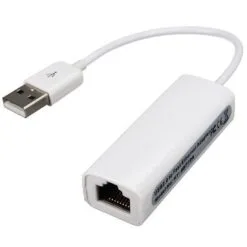 Alternative view of USB 2.0 to RJ45 LAN Network Ethernet Adapter - White