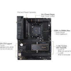 ASUS ProArt X570-CREATOR WIFI AMD X570 Ryzen AM4 ATX Content Creation Motherboard with PCIe® 4.0, passive PCH cooling design, dual Thunderbolt™ 4 9 ASUS ProArt X570-CREATOR WIFI AMD X570 Ryzen AM4 ATX Content Creation Motherboard with PCIe® 4.0, passive PCH cooling design, dual Thunderbolt™ 4 - Image 3