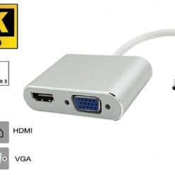 USB Type C to HDMI & VGA Adapter USB-C Support 4K*2K 1080P 9 USB Type C to HDMI & VGA Adapter USB-C Support 4K*2K 1080P - Image 5