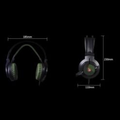 a4tech Bloody J437 Glare USB Gaming Headset 7 Colors Changing Logo - Image 4