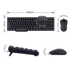 GoFreeTech S003 Wired Keyboard and Mouse Combo 7 GoFreeTech S003 Wired Keyboard and Mouse Combo - Image 4