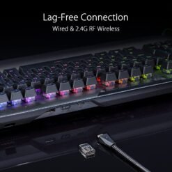 ASUS ROG Claymore II Modular TKL 80%/100% Gaming Mechanical Keyboard Wired & Wireless 2.4G Modes with ROG RX Optical Mechanical RED Switches, Detachable Numpad & Wrist Rest 14 ASUS ROG Claymore II Modular TKL 80%/100% Gaming Mechanical Keyboard Wired & Wireless 2.4G Modes with ROG RX Optical Mechanical RED Switches, Detachable Numpad & Wrist Rest - Image 7