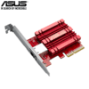 ASUS XG-C100C 10GBase-T PCIe Network Adapter with Backward Compatibility of 5/2.5/1G and 100Mbps RJ45 Port and Built-in QoS