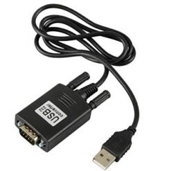 Alternative view of USB To Serial Port RS232 Converter Cable - Black