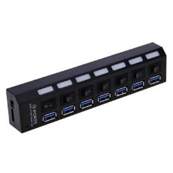 7 Ports USB 3.0 HUB Super Speed 5Gbps With On/Off Switch 5 7 Ports USB 3.0 HUB Super Speed 5Gbps With On/Off Switch - Image 3
