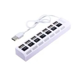 USB Hub 7 Ports 2.0 - White
