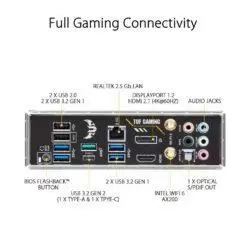 ASUS TUF GAMING B550-PLUS (WI-FI) AMD B550 (Ryzen AM4) ATX Gaming Motherboard with PCIe 4.0, dual M.2, 10 DrMOS power stages, Intel Wi-Fi 6, 2.5 Gb Ethernet 8 ASUS TUF GAMING B550-PLUS (WI-FI) AMD B550 (Ryzen AM4) ATX Gaming Motherboard with PCIe 4.0, dual M.2, 10 DrMOS power stages, Intel Wi-Fi 6, 2.5 Gb Ethernet - Image 3