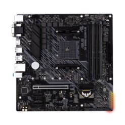 Alternative view of ASUS TUF GAMING A520M-PLUS AMD A520 (Ryzen AM4) micro ATX Motherboard with M.2 support, 1 Gb Ethernet, HDMI/DVI/D-Sub
