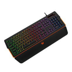 MeeTion RGB Membrane Gaming Keyboard with  Magnetic Wrist Rest and Media Control K9520 - Image 6