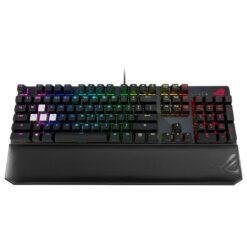 ASUS XA04 ROG Strix Scope Deluxe RGB Wired Mechanical Gaming Keyboard with Cherry MX Red Switches with Wrist Rest and Aluminum frame 6 ASUS XA04 ROG Strix Scope Deluxe RGB Wired Mechanical Gaming Keyboard with Cherry MX Red Switches with Wrist Rest and Aluminum frame - Image 3