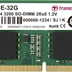 Alternative view of Transcend JetRam 32GB DDR4 3200Mhz Unbuffered SO-DIMM Laptop Memory RAM