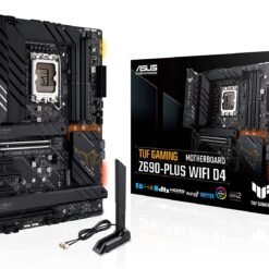 ASUS TUF GAMING Z690-PLUS WIFI D4 Intel® Z690 (LGA 1700) ATX Gaming Motherboard, 15 DrMOS power stages, PCIe® 5.0, DDR4 memory, four M.2 slots 9 ASUS TUF GAMING Z690-PLUS WIFI D4 Intel® Z690 (LGA 1700) ATX Gaming Motherboard, 15 DrMOS power stages, PCIe® 5.0, DDR4 memory, four M.2 slots - Image 3