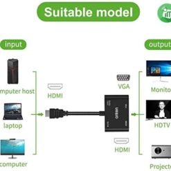 Onten 5165HV HDMI Converter HDMI to HDMI + VGA + Micro Power Supply/3.5mm 2K HD 60hz Video Converter 7 Onten 5165HV HDMI Converter HDMI to HDMI + VGA + Micro Power Supply/3.5mm 2K HD 60hz Video Converter - Image 3