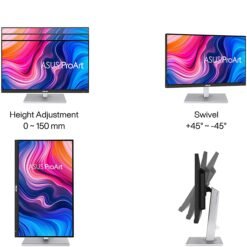 ASUS ProArt Display PA279CV 27inch 4K UHD Professional Monitor IPS, (3840 x 2160), 100% sRGB, 100% Rec. 709, Color Accuracy ΔE < 2, Calman Verified, USB-C 10 ASUS ProArt Display PA279CV 27inch 4K UHD Professional Monitor IPS, (3840 x 2160), 100% sRGB, 100% Rec. 709, Color Accuracy ΔE < 2, Calman Verified, USB-C - Image 4