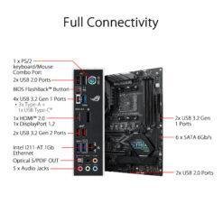 ASUS ROG STRIX B450-F GAMING II AMD AM4 B450 Gaming ATX Motherboard with DDR4 4400 MHz support, AI Noise-Canceling Microphone, M.2 with heatsink 9 ASUS ROG STRIX B450-F GAMING II AMD AM4 B450 Gaming ATX Motherboard with DDR4 4400 MHz support, AI Noise-Canceling Microphone, M.2 with heatsink - Image 4