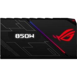 Alternative view of ASUS ROG Thor 850W RGB 80 Plus Platinum Certified Gaming Power Supply Unit with Aura Sync and OLED Display Full Modular