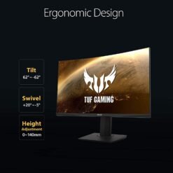 Alternative view of ASUS TUF Gaming VG32VQ 32 inch 2K HDR 144Hz Curved Gaming Monitor 1ms WQHD (2560 x 1440) Extreme Low Motion Blur, Speaker, Adaptive-Sync, FreeSync Premium