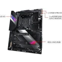 ASUS ROG Crosshair VIII Hero (WI-FI) AMD X570 ATX Gaming Motherboard with PCIe 4.0, 16 power stages , OptiMem III, on-board Wi-Fi 6 (802.11ax), 2.5 Gbps LAN, USB 3.2 - Image 3