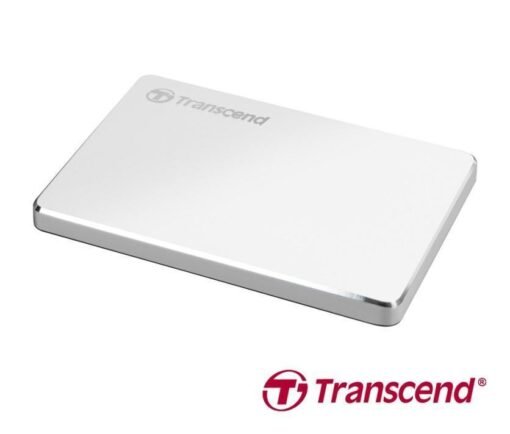 Transcend 2TB 25C3S StoreJet Portable Hard Drive Type-A and Type-C cables included