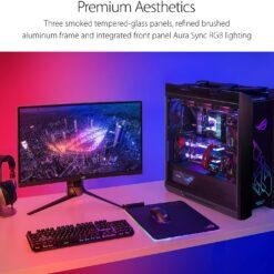 ASUS ROG Strix Helios RGB ATX/EATX Mid-Tower Gaming Case with Tempered Glass, Aluminum Frame, GPU Braces, 420mm Radiator Support and Aura Sync 15 ASUS ROG Strix Helios RGB ATX/EATX Mid-Tower Gaming Case with Tempered Glass, Aluminum Frame, GPU Braces, 420mm Radiator Support and Aura Sync - Image 8